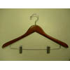 Gemini-concave suit hanger w/wire clips GMD8820 (PM)