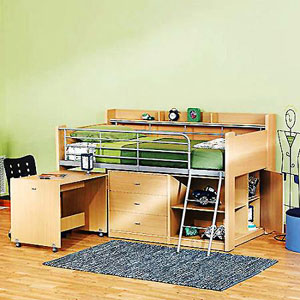 junior loft bed with desk