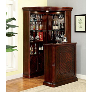 Bar Units: 4pc yorkshire corner wine cabinet with stand 40100 ml @  NationalFurnishing.com